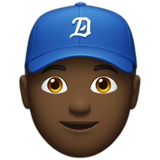 Reality virtual players with blue t-shirt emoji
