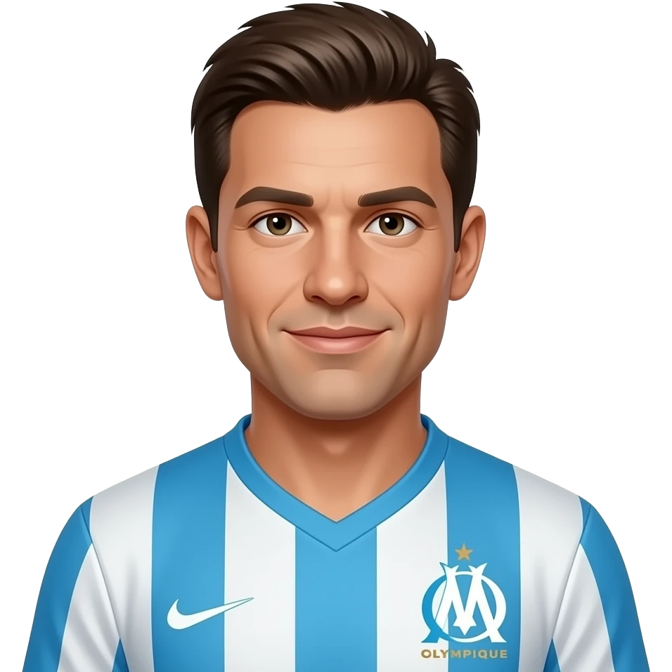 Chris waddle avec un maillot de l'OM emoji