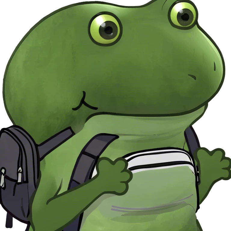 bufo with backpack emoji