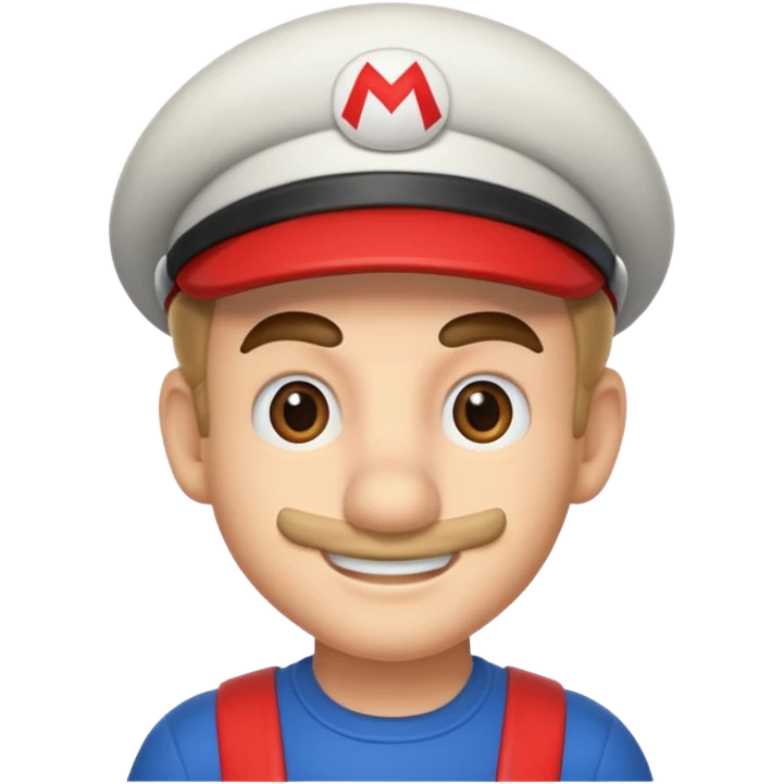 mario with one eyebrow up  emoji