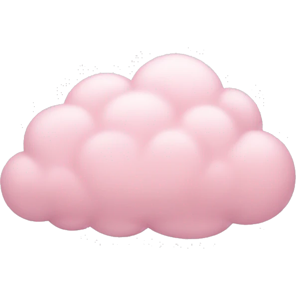 pastel pink cloud emoji