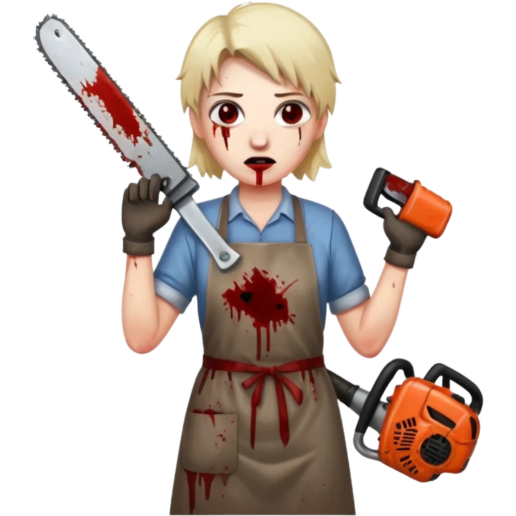 make it look like the movie of The Texas Chain Saw Massacre
 emoji