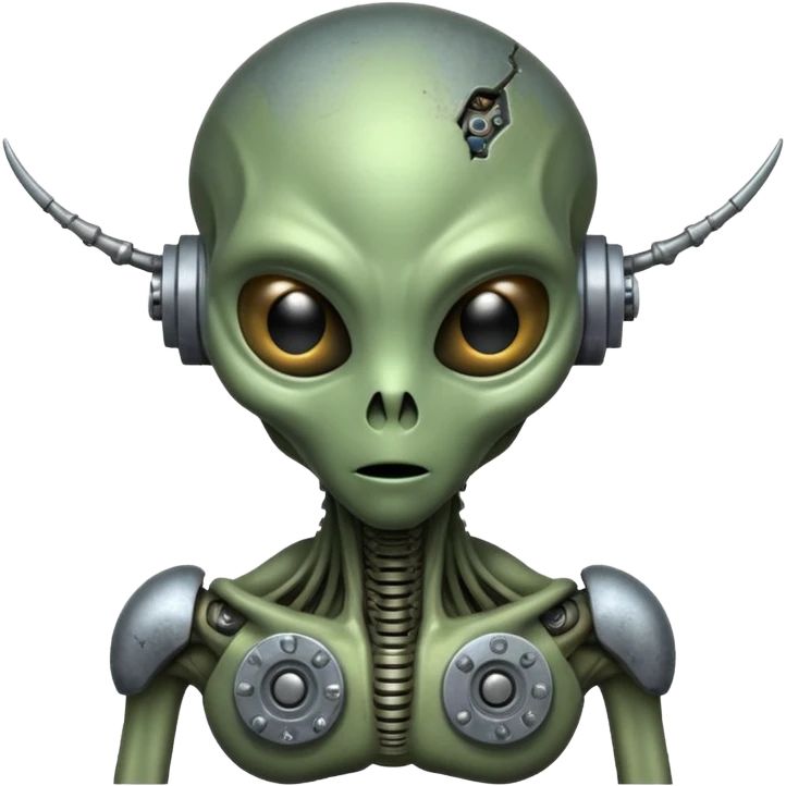 make and alien half ruined emoji