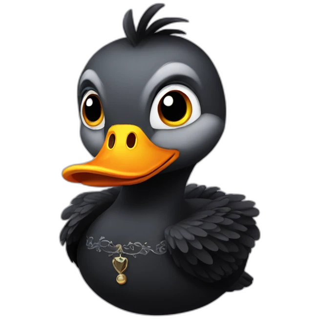 Gothic duck emoji