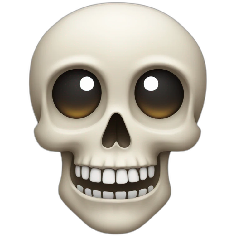 skull emoji with heart eyes emoji
