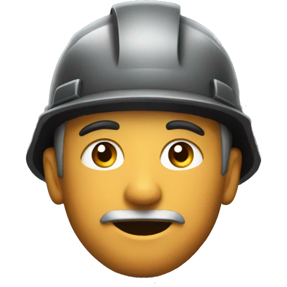 man mining coal emoji