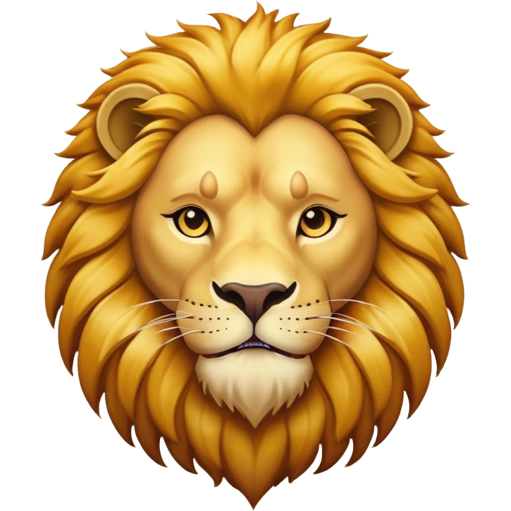 A king lion emoji