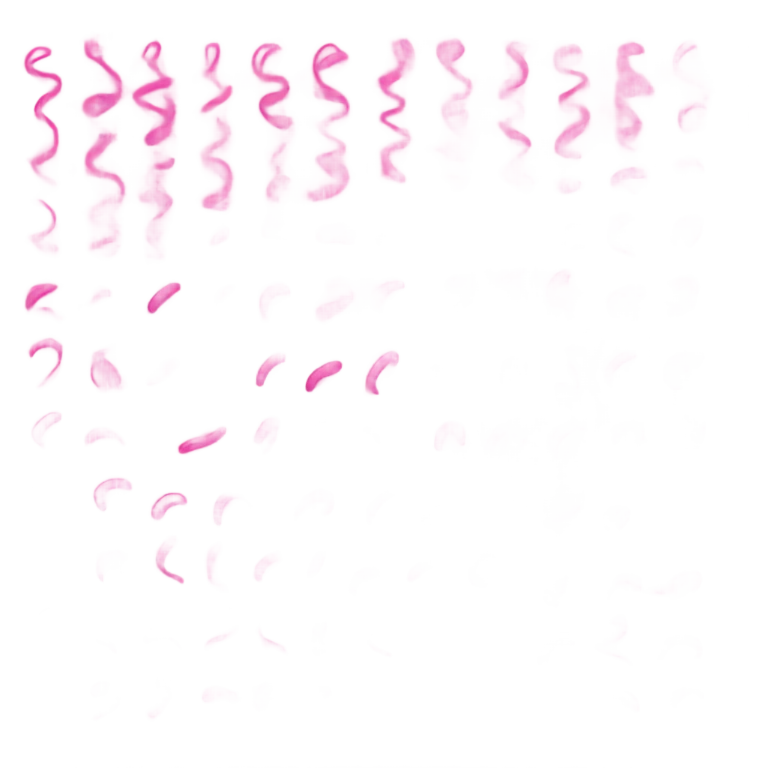 Pink squiggles emoji