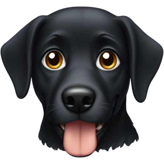 Black dog emoji