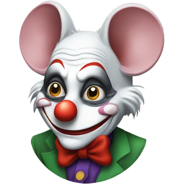 Rat mouse joker clown emoji