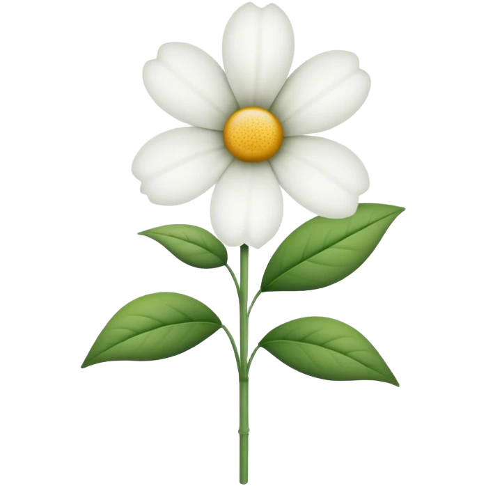 single White Beyond, straight stem emoji
