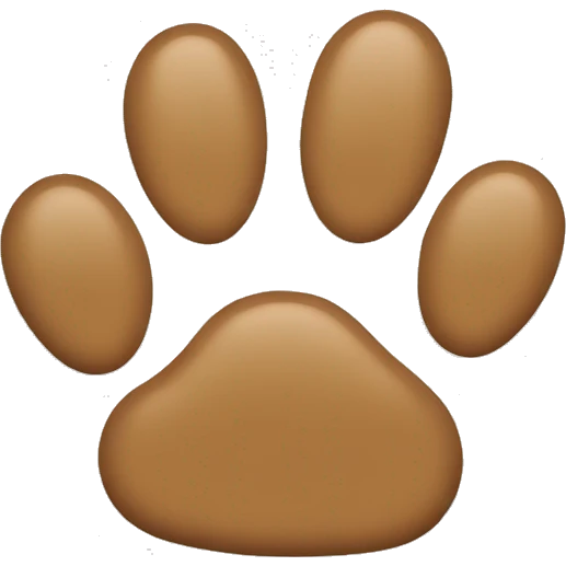 puppy paw print emoji