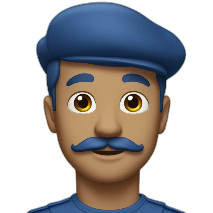 Tache bleu de Facebook emoji