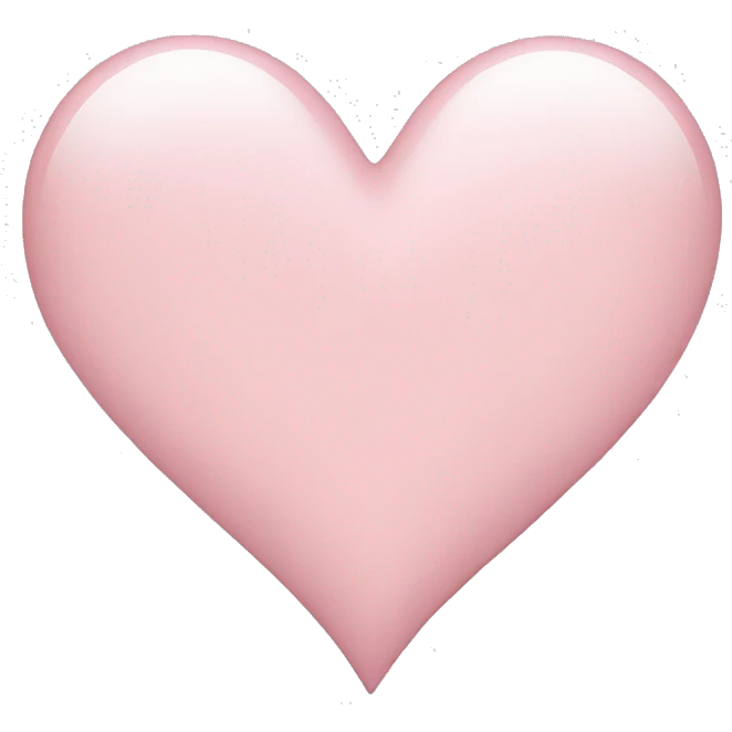 Light pink heart  emoji