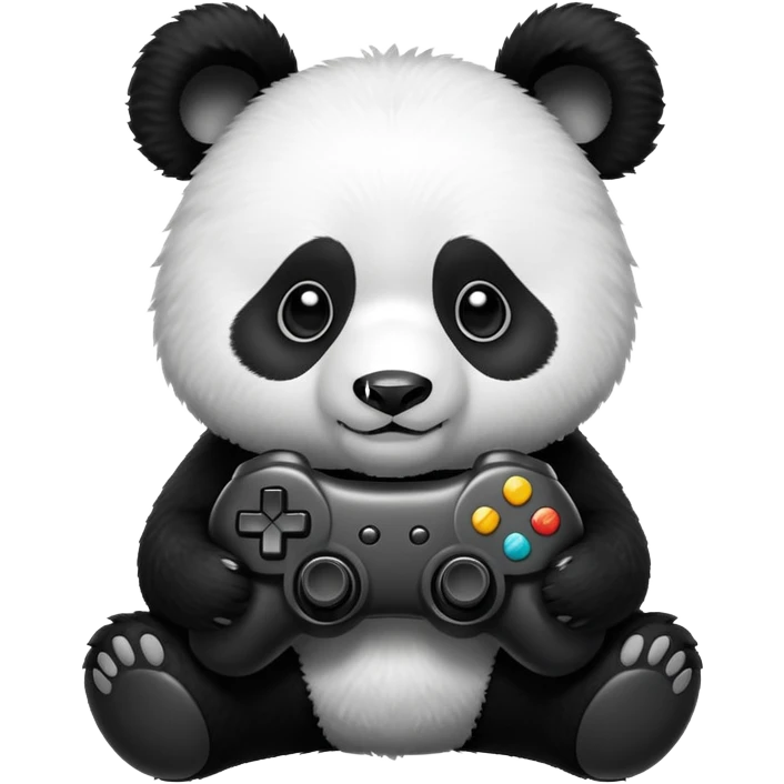 Panda playing video games  emoji
