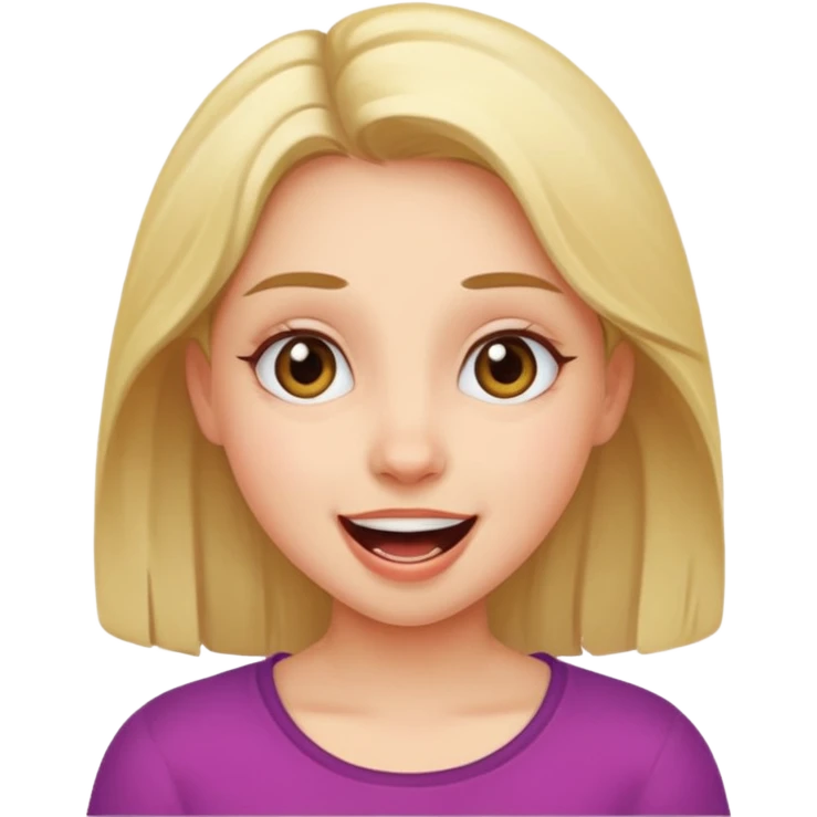 Девушка в диком восторге  emoji