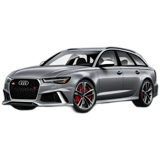 audi RS6 in gray emoji