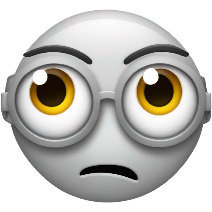 laptop with shocked face emoji
