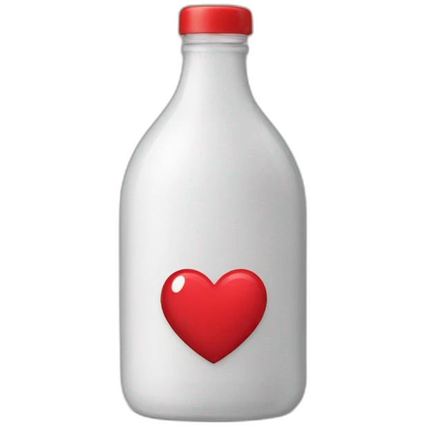 Coeur brisé dans une bouteille emoji