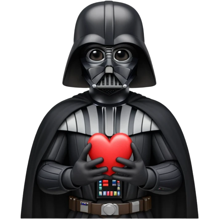 Darth vader heart hands emoji