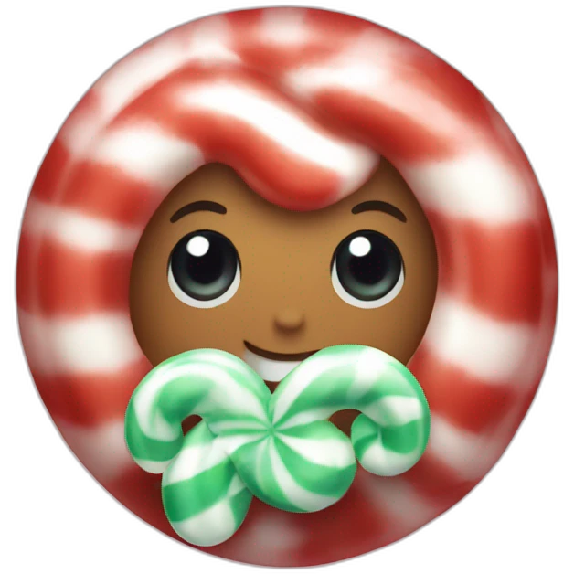 Peppermint candy emoji