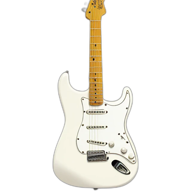 White Fender Stratocaster emoji