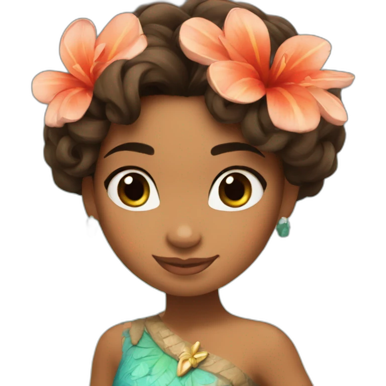 Princesse Moana emoji