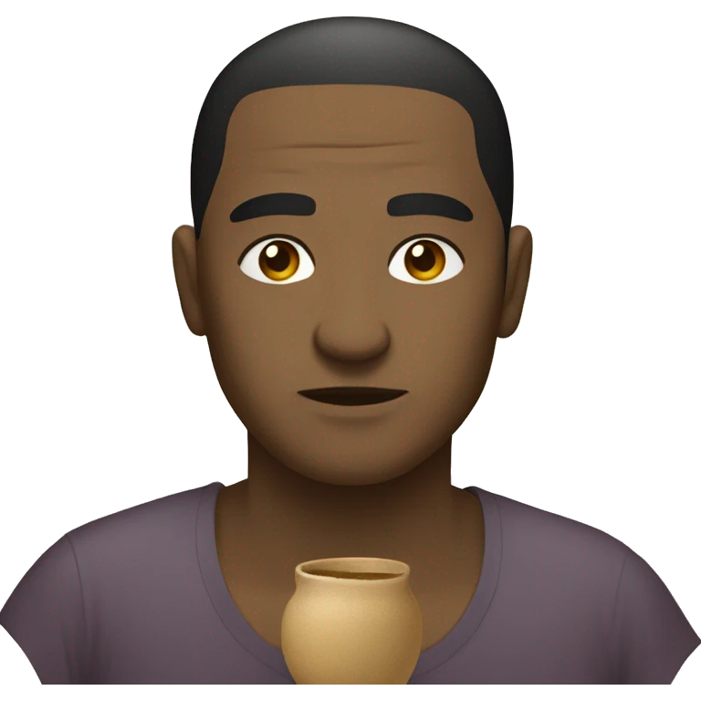 Kava s napisem half full emoji