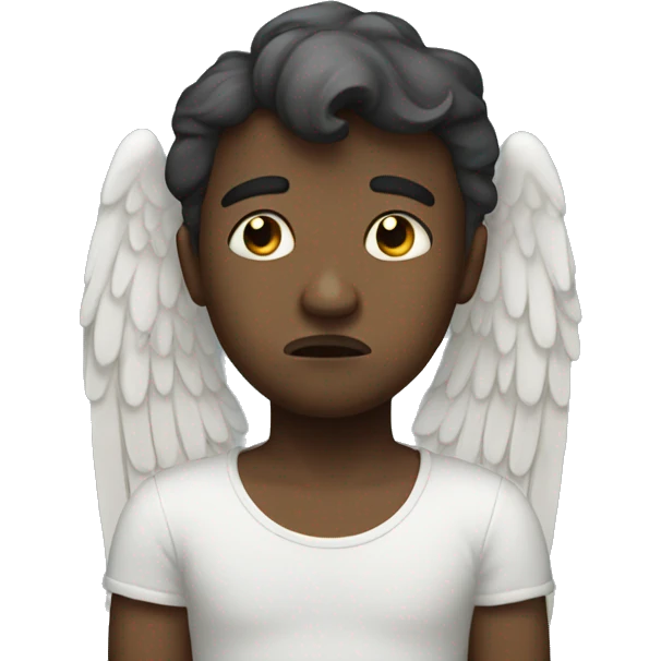 Sad angel  emoji