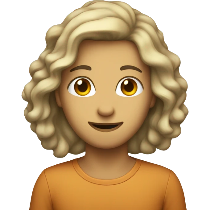 Quimica con pelo atado de color rubio emoji