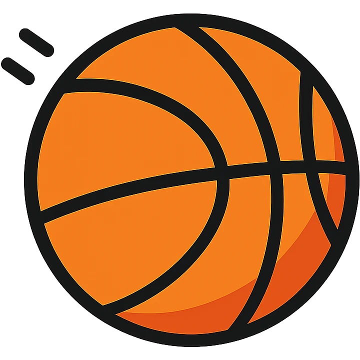 stylized sports ball icon, dynamic lines, subtle shading, modern icon style emoji
