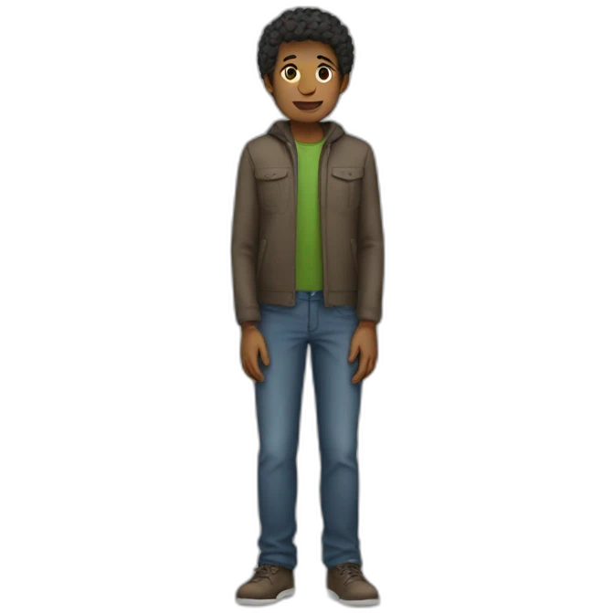 Person standing full body emoji