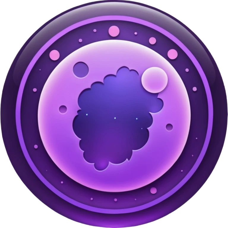 lunar cicles purple emoji