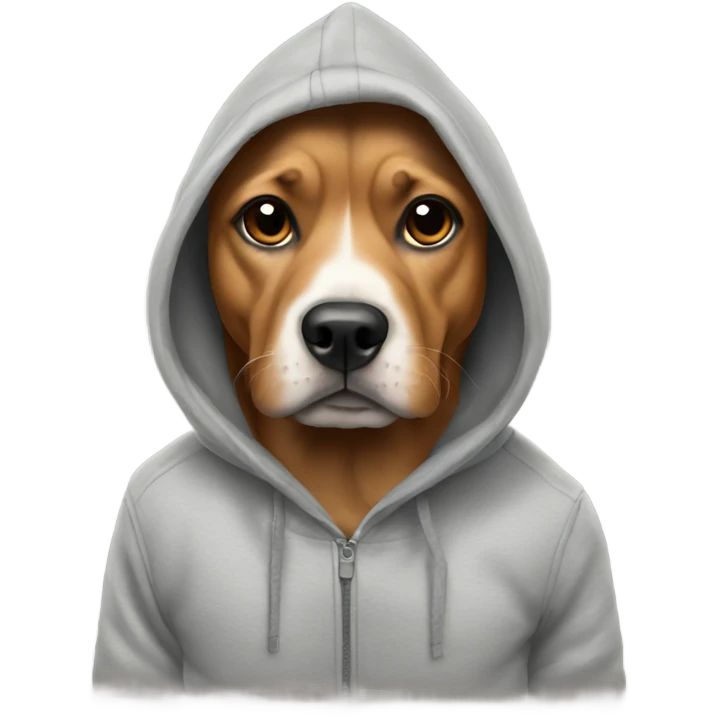 Dog with hoodie emoji