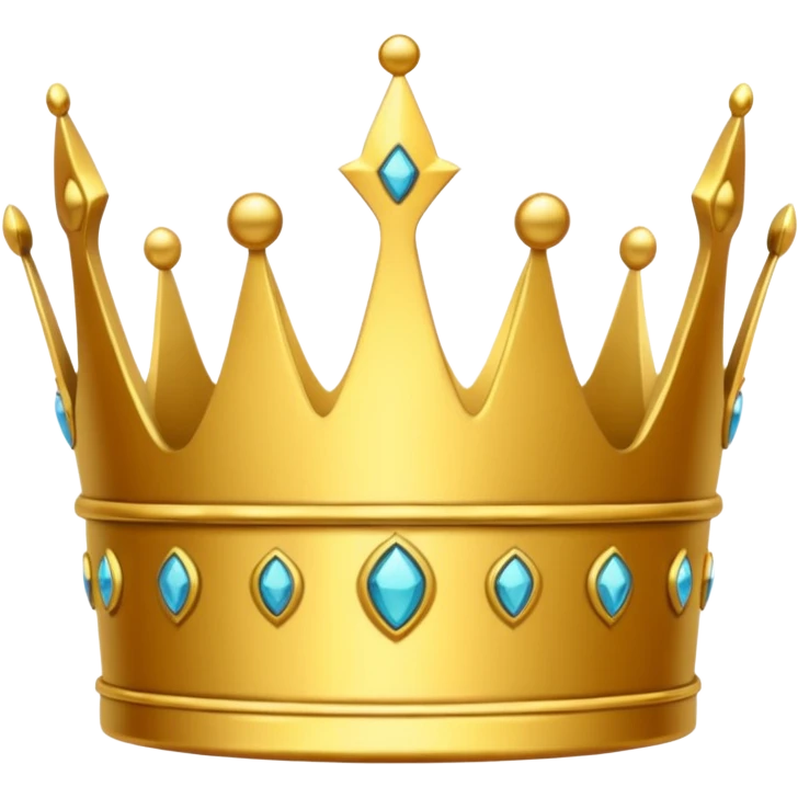 simple crown, no diamands emoji