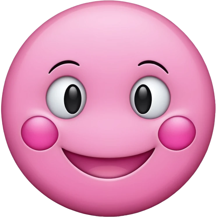 Pink Smiley face  emoji