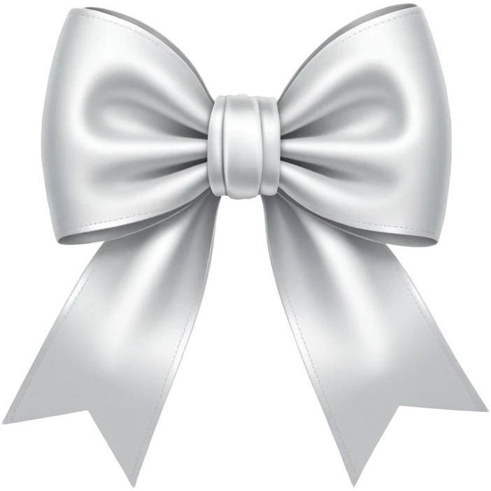 White bow emoji