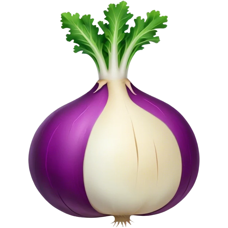 faceless purple and white turnip emoji