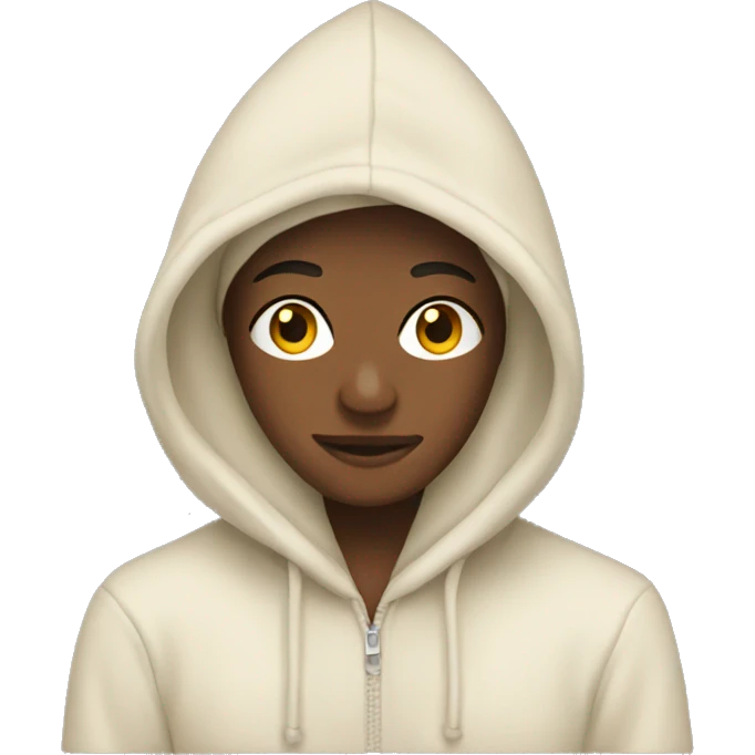 A cream hoodie emoji