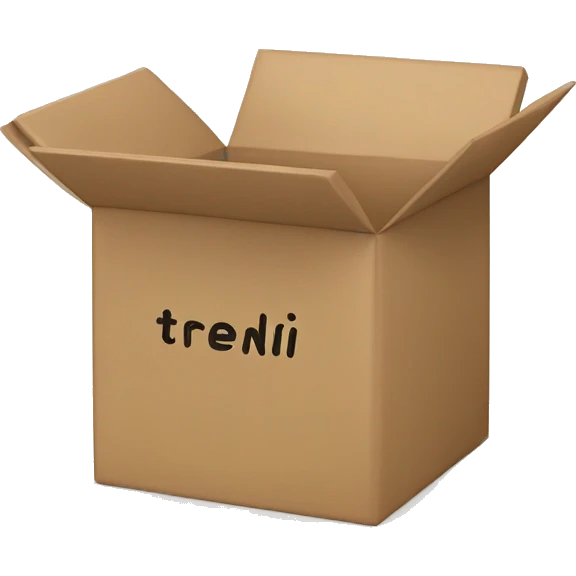 Box with “trendimizbir” written on it TRENDİMİZBİR emoji