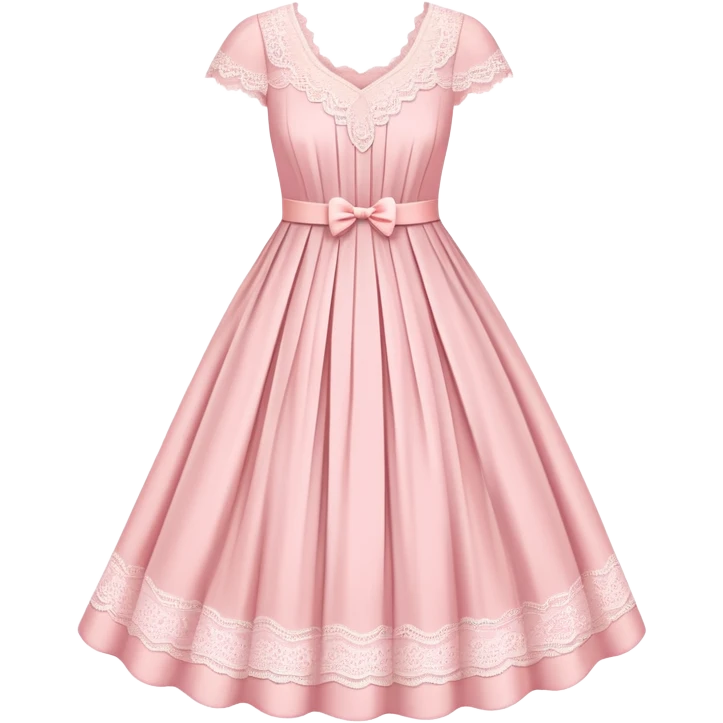 Pastel pink Easter dress emoji
