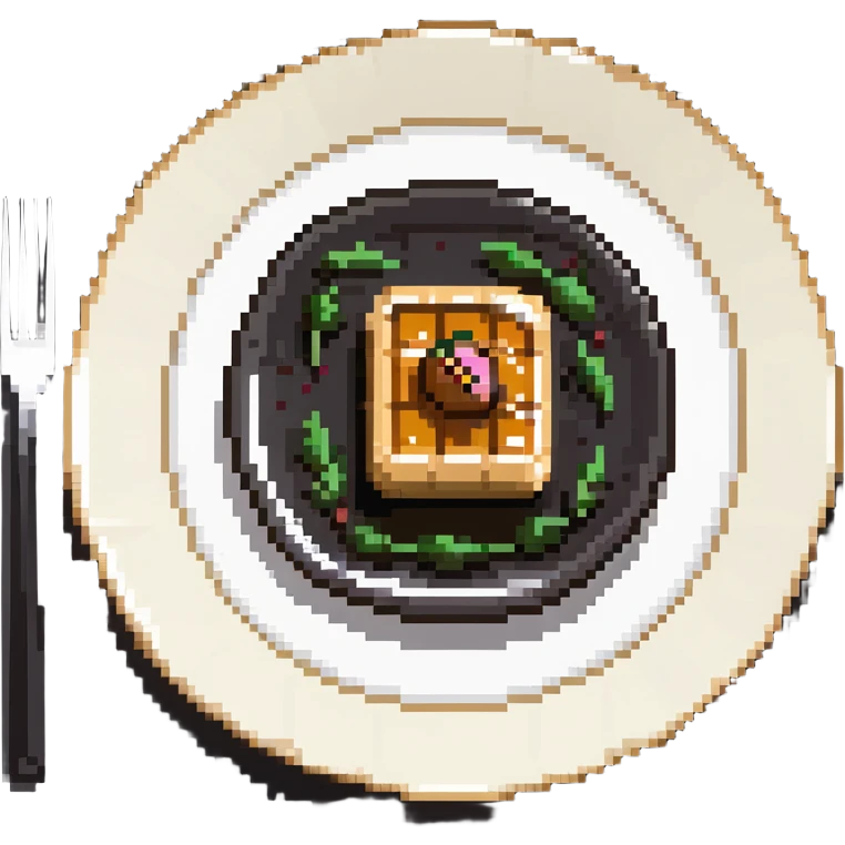 foie gras on a plate emoji