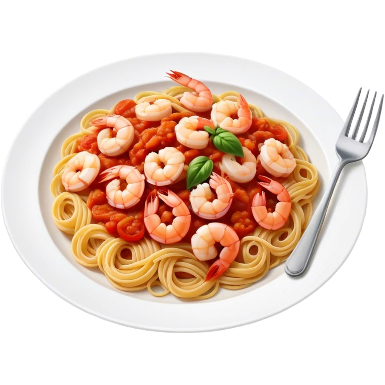 pasta with shrimps emoji