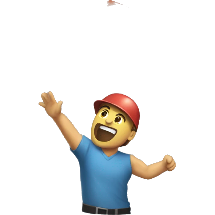 Throwing brick emoji