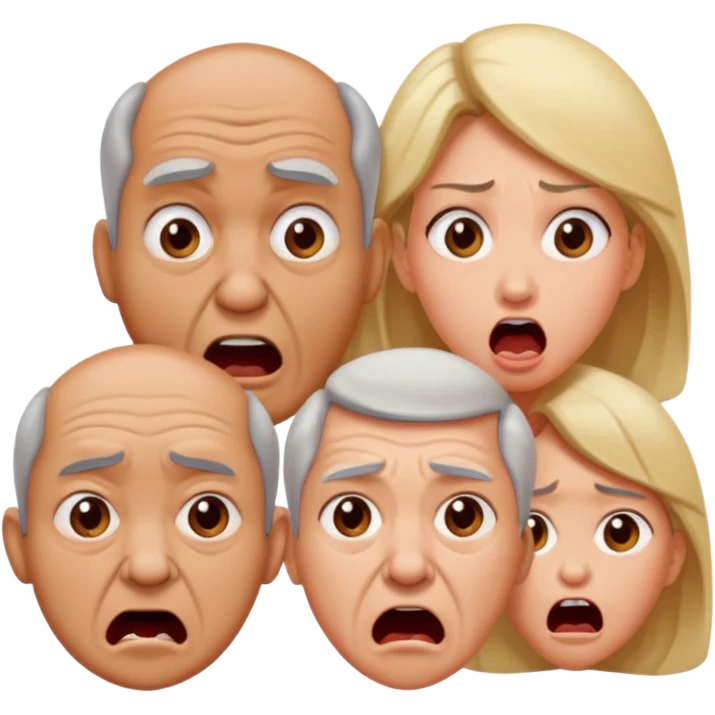 HAZ UNA FAMILIA GRITANDO, MI NOVIA, MI OPAPA. MI MAMA Y YO. CARA DE GRITOS FUERTEES. QUE SE NOITE QUE GRITAN MOLKESTOS emoji