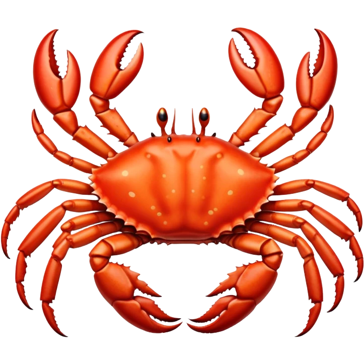 Cross between cow and king crab emoji