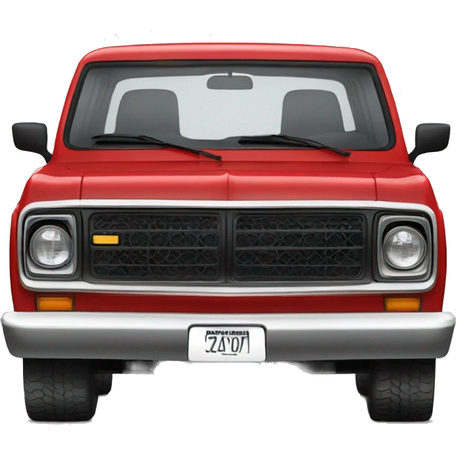 Red 1972 k5 blazer with black top emoji