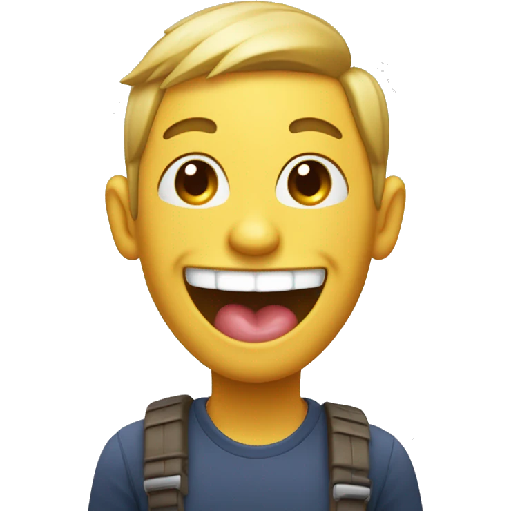 super happy with tounge sticking out emoji