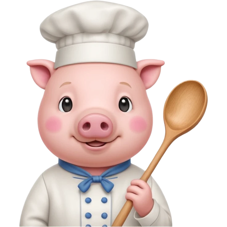 pink chef animal emoji