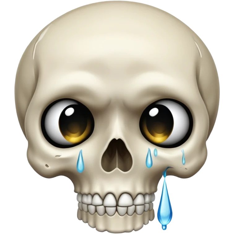 Skull crying  emoji
